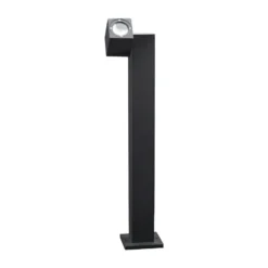 Bolardo luminoso LED Lorik con cabezal flexible, gris