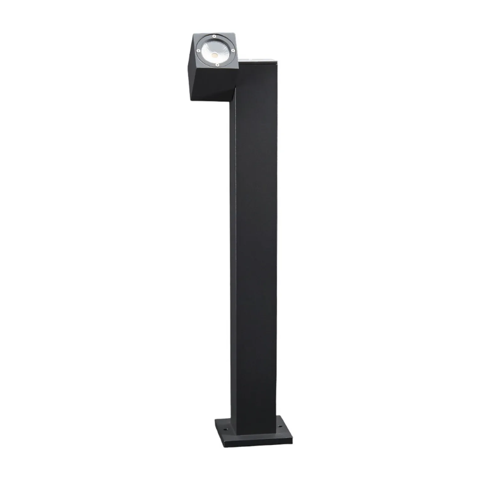 Bolardo luminoso LED Lorik con cabezal flexible, gris
