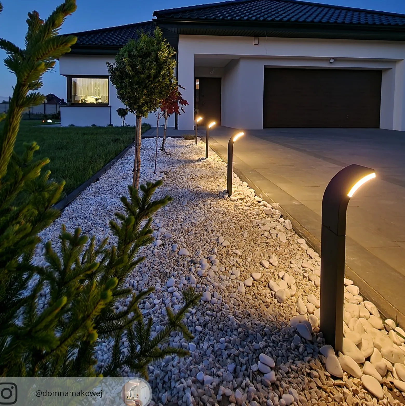 Bolardo luminoso LED Lucande Timm, 60 cm, antracita, metal, IP54