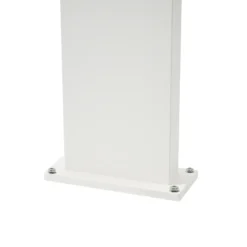 Bolardo luminoso LED Lucande Silvan, blanco, 65 cm, con sensor, IP54