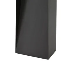 Bolardo luminoso LED Lucande Louran, altura 90 cm, negra, luz hacia