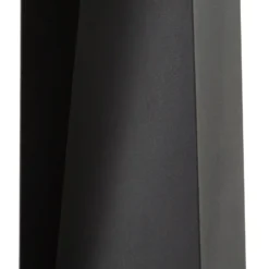 Bolardo luminoso LED Lucande Louran, altura 90 cm, negra, luz hacia