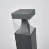 Bolardo luminoso LED Lucande Egon, altura 65 cm, gris grafito, IP54