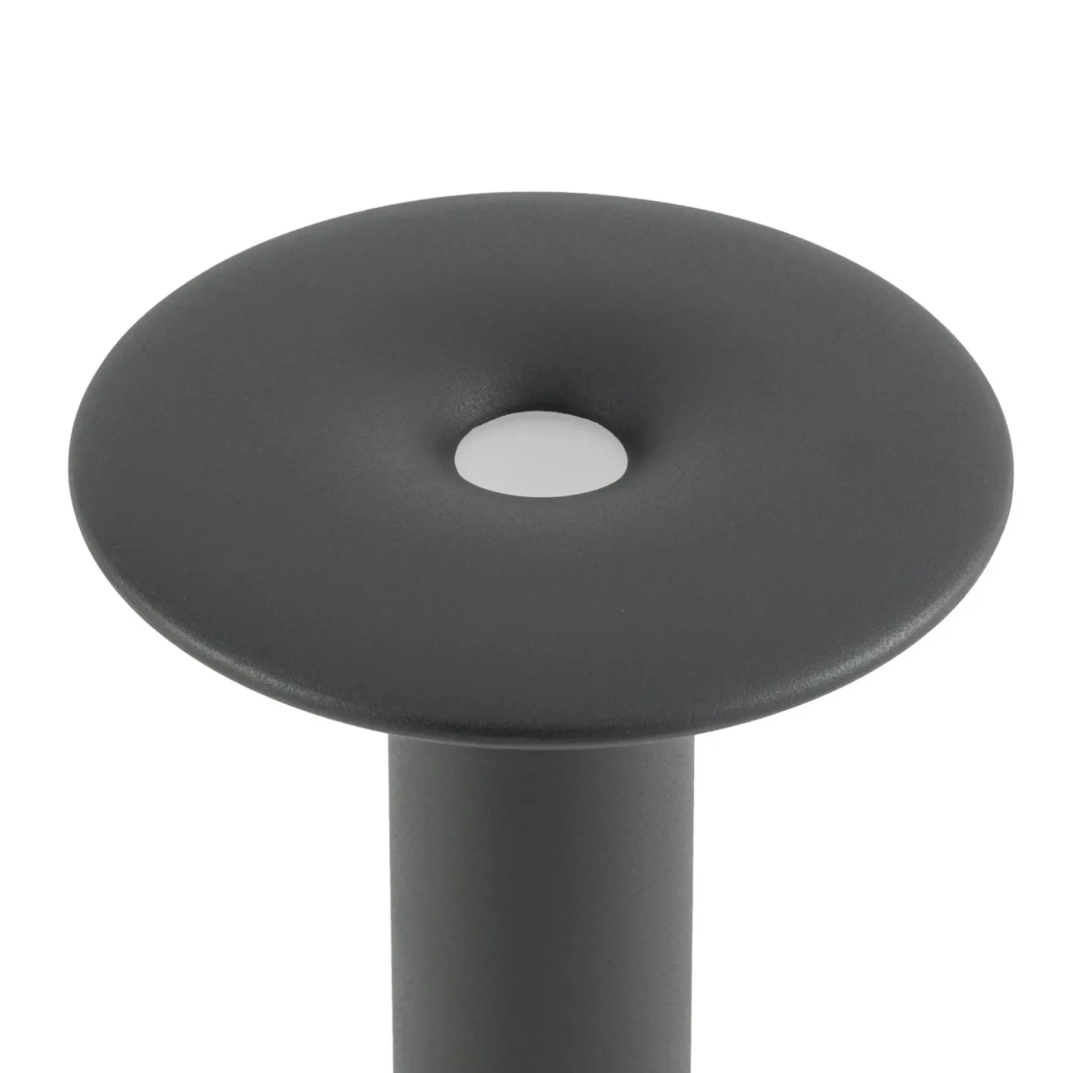 Bolardo luminoso LED Lucande Haloa, negro, altura 50 cm, IP54
