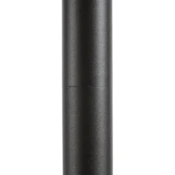 Bolardo luminoso LED Lucande Nirella, 100 cm, negro, CCT, con sensor