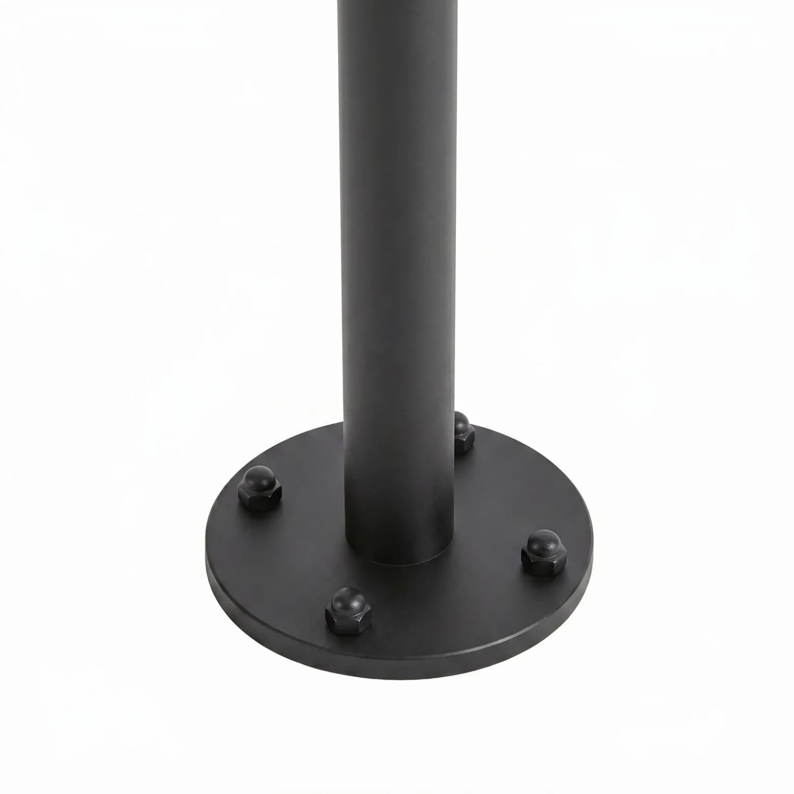 Bolardo luminoso LED Lucande Nirella, 100 cm, negro, CCT, con sensor