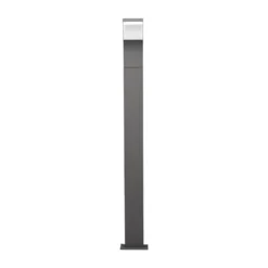 Bolardo luminoso LED Lucande Timm, 100 cm, antracita, metal, IP54