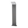 Bolardo luminoso LED Lucande Nevio, con sensor, 60 cm, antracita