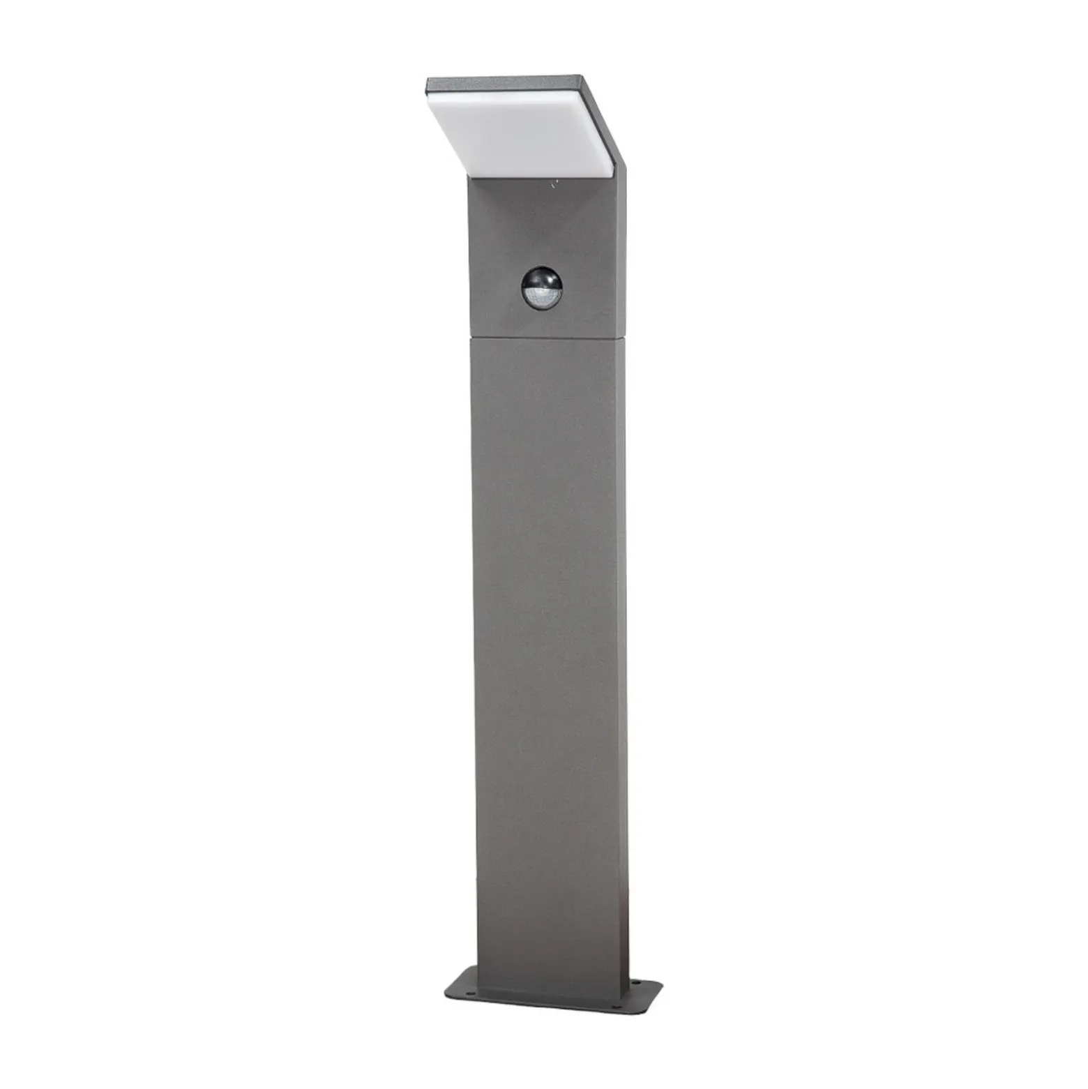 Bolardo luminoso LED Lucande Nevio, con sensor, 60 cm, antracita
