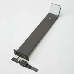 Bolardo luminoso LED Lucande Nevio, con sensor, 60 cm, antracita