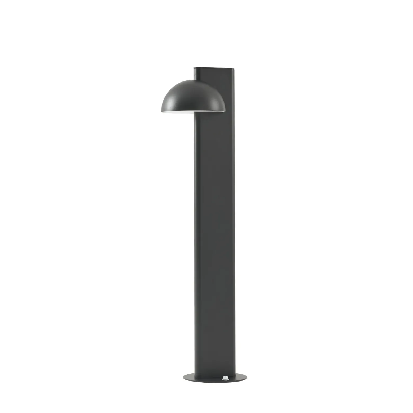 Bolardo luminoso LED Lucande Velira, negro, 77 cm, 1 luz, IP44