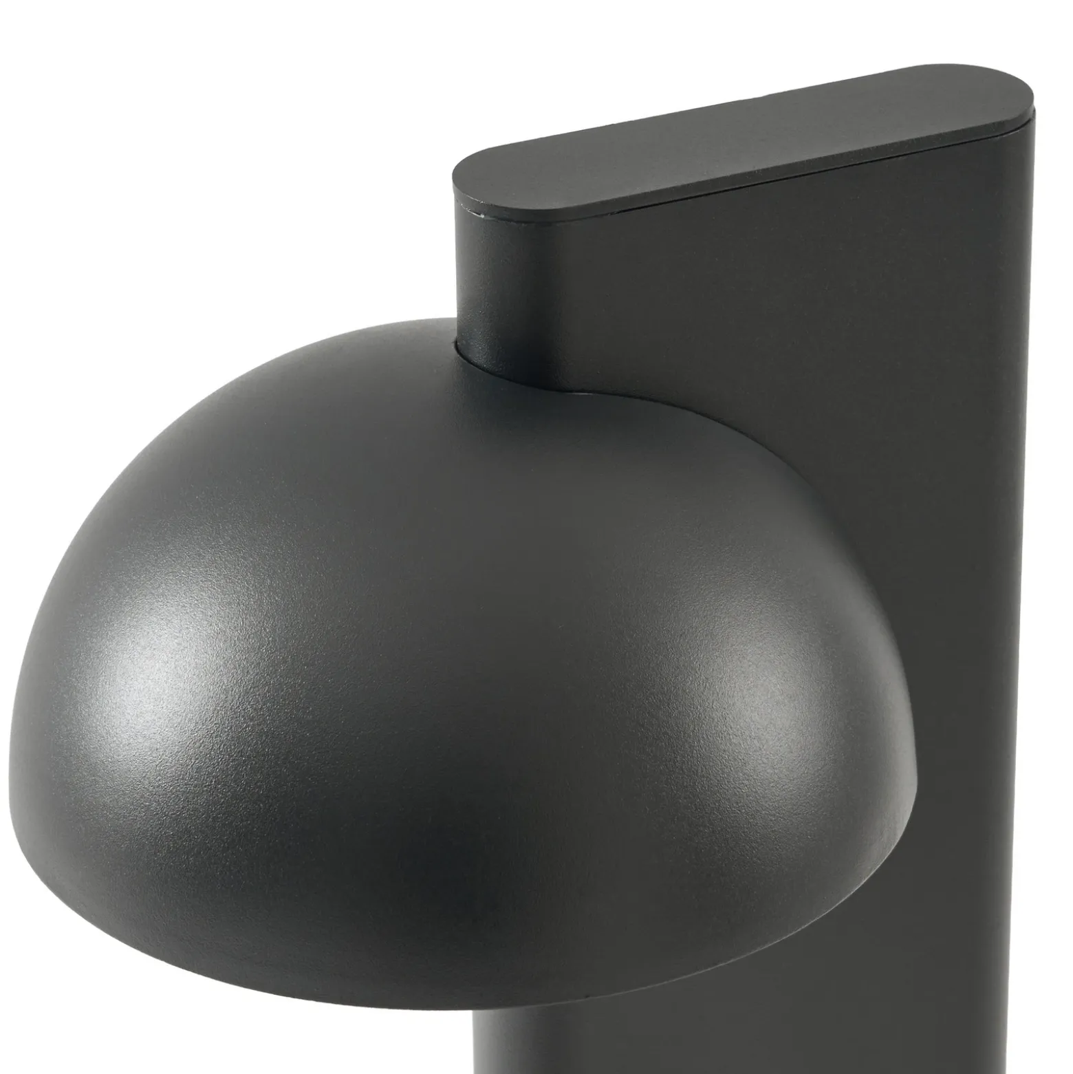 Bolardo luminoso LED Lucande Velira, negro, 77 cm, 1 luz, IP44