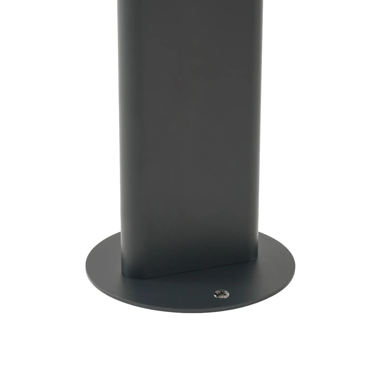 Bolardo luminoso LED Lucande Velira, negro, 77 cm, 1 luz, IP44