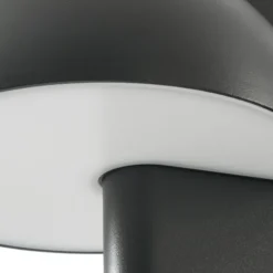 Bolardo luminoso LED Lucande Velira, negro, 77 cm, 1 luz, IP44