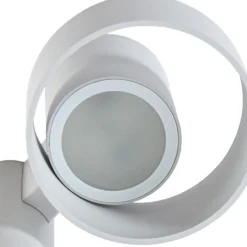 Bolardo luminoso LED Lucande Elune, gris claro, con sensor, IP44, 77 cm