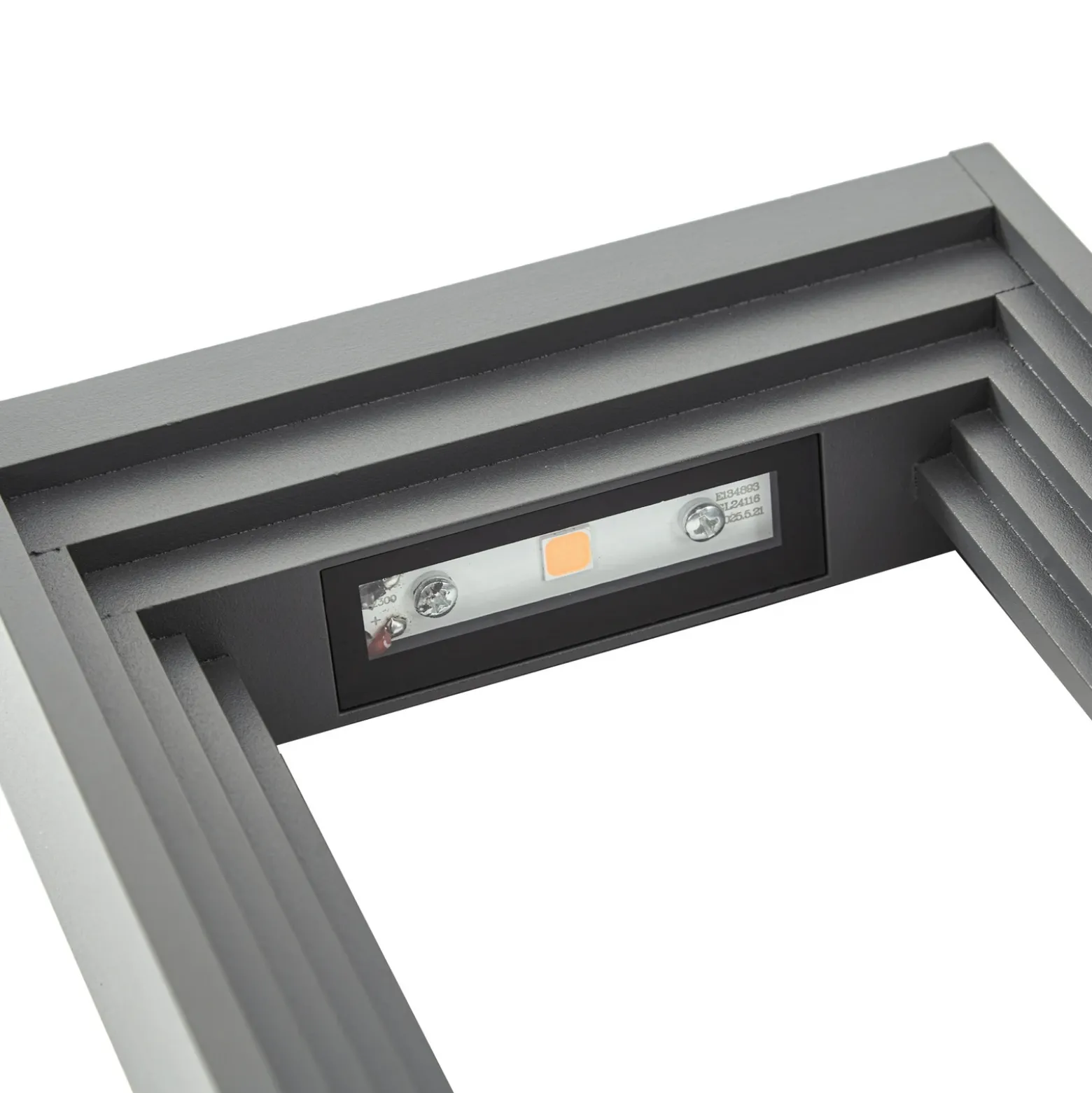 Bolardo luminoso LED Lucande Ashkan, altura 80 cm, antracita, IP65