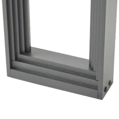 Bolardo luminoso LED Lucande Ashkan, altura 80 cm, antracita, IP65