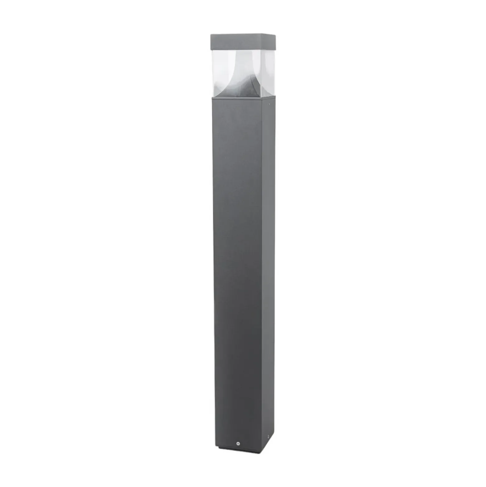 Bolardo luminoso LED Lucande Egon, altura 90 cm, gris grafito, IP54