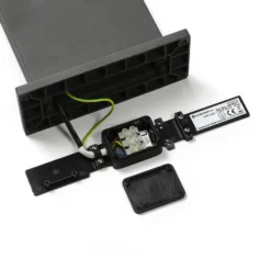Bolardo luminoso LED Lucande Silvan, antracita, 65 cm, con sensor