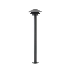 Bolardo luminoso LED Lucande Montaro, 110 cm, antracita, IP54