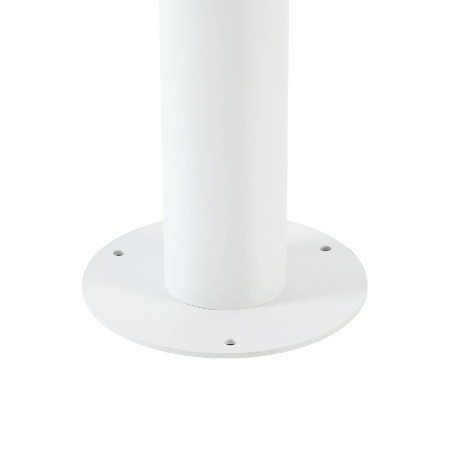 Bolardo luminoso LED Lucande Montaro, 110 cm, blanco, con sensor