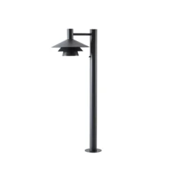 Bolardo luminoso LED Lucande Montaro, 100 cm, antracita, con sensor