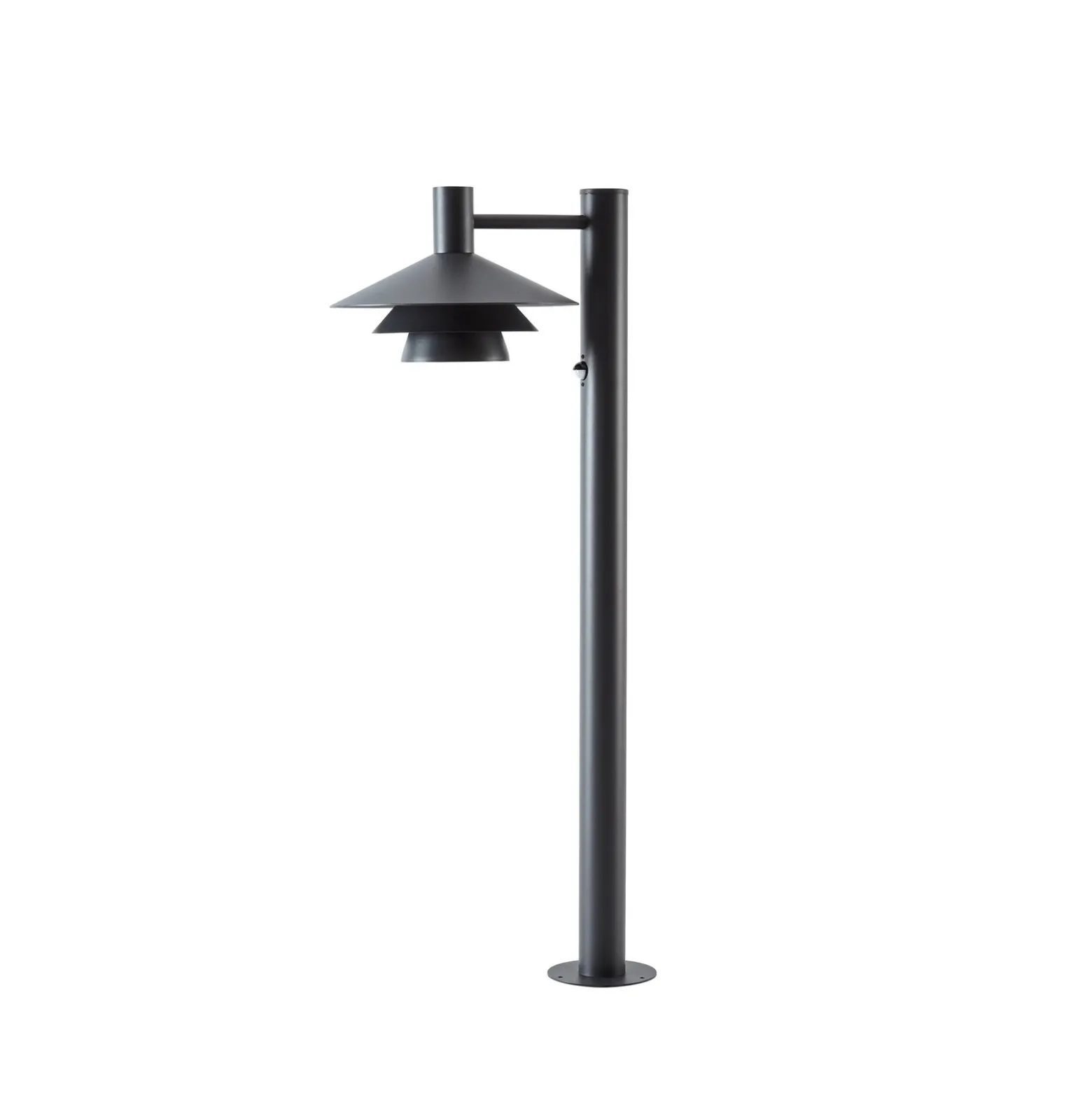 Bolardo luminoso LED Lucande Montaro, 100 cm, antracita, con sensor