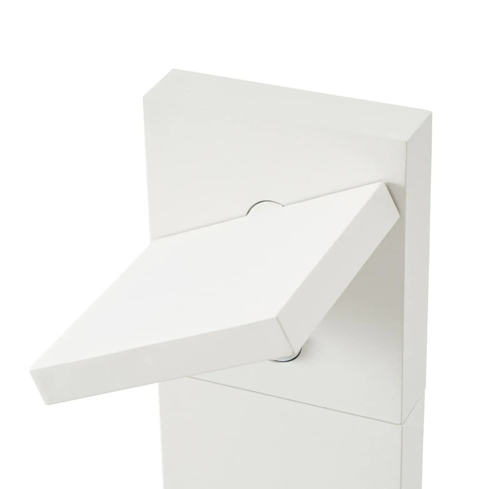 Bolardo luminoso LED Lucande Silvan, blanco, 100 cm, con sensor, IP54
