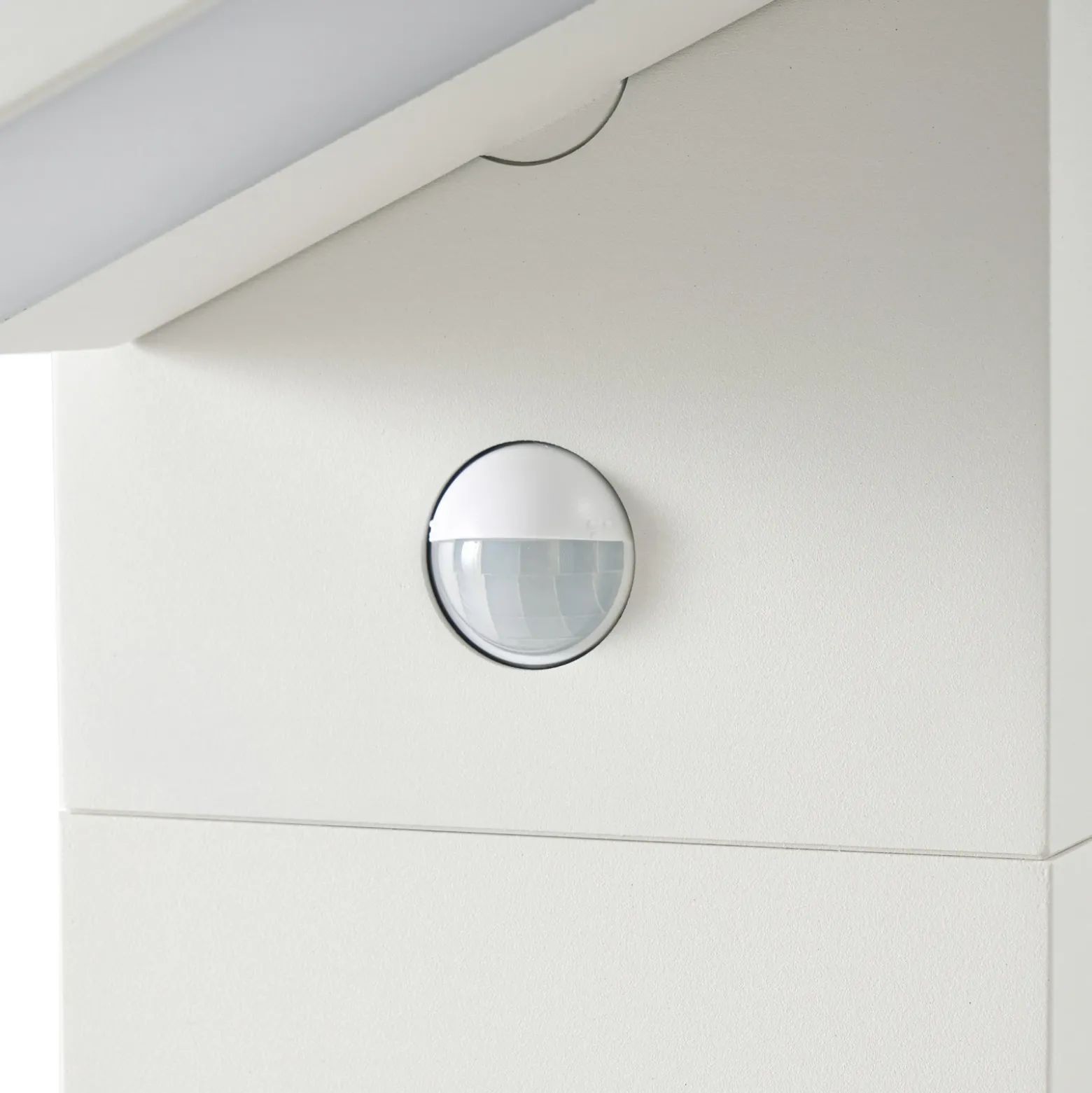 Bolardo luminoso LED Lucande Silvan, blanco, 100 cm, con sensor, IP54