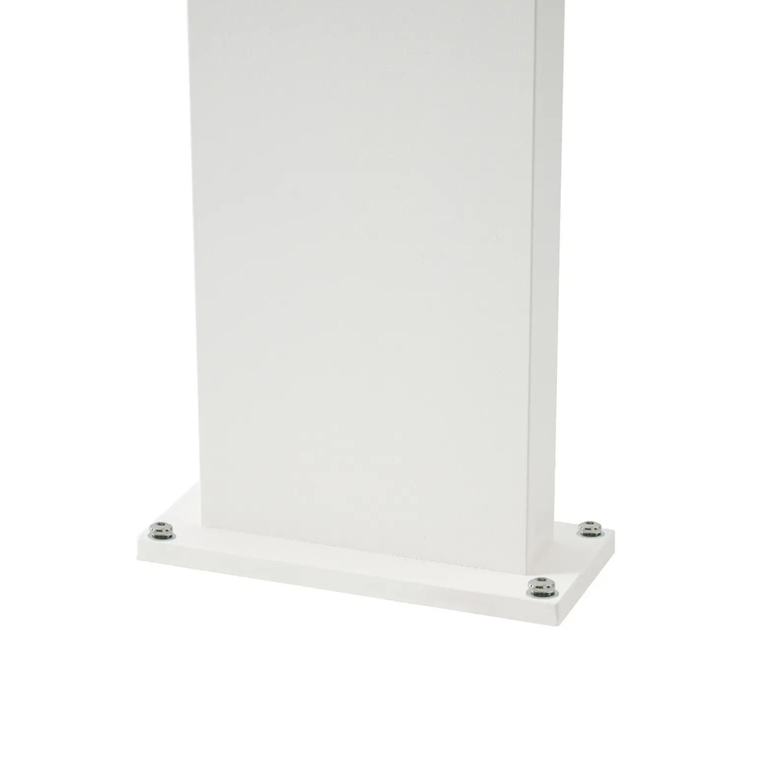 Bolardo luminoso LED Lucande Silvan, blanco, 100 cm, con sensor, IP54