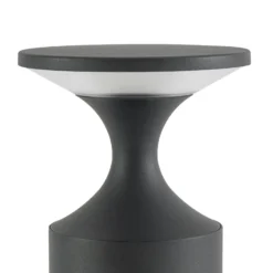 Bolardo luminoso LED Lucande Navor, altura 50 cm, negra, IP65