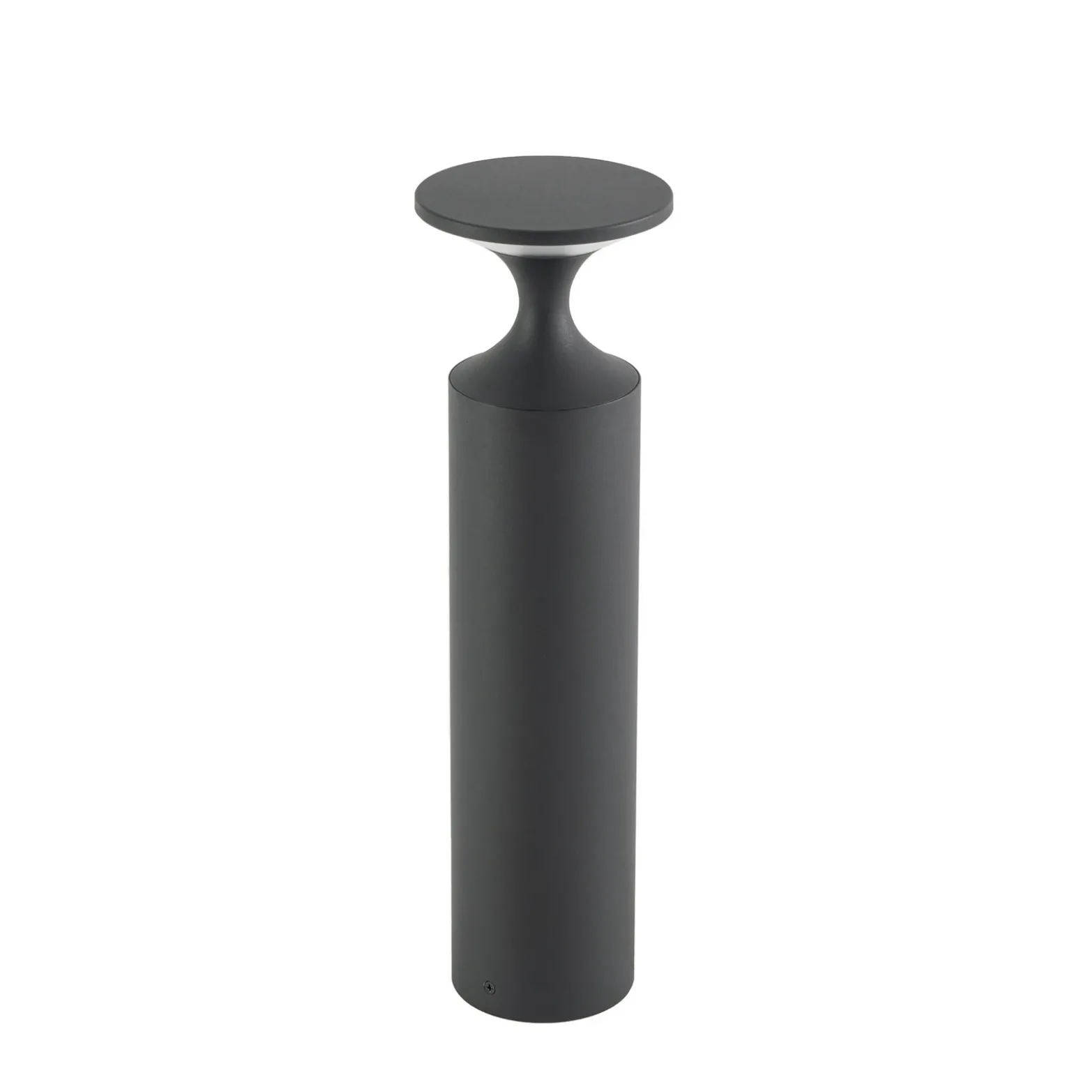 Bolardo luminoso LED Lucande Navor, altura 50 cm, negra, IP65
