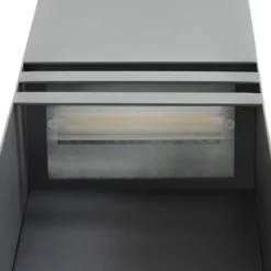 Bolardo luminoso LED Lucande Oxido, antracita, altura 80 cm, IP44