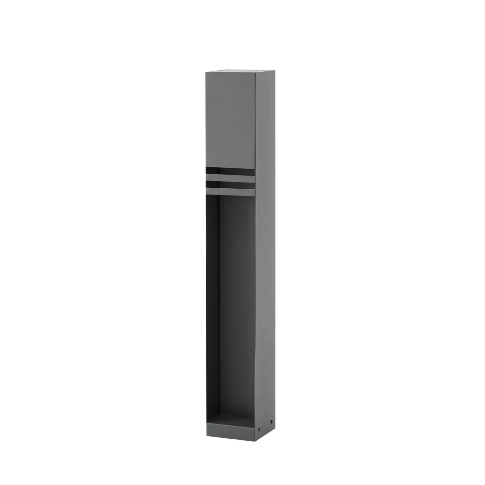 Bolardo luminoso LED Lucande Oxido, antracita, altura 80 cm, IP44