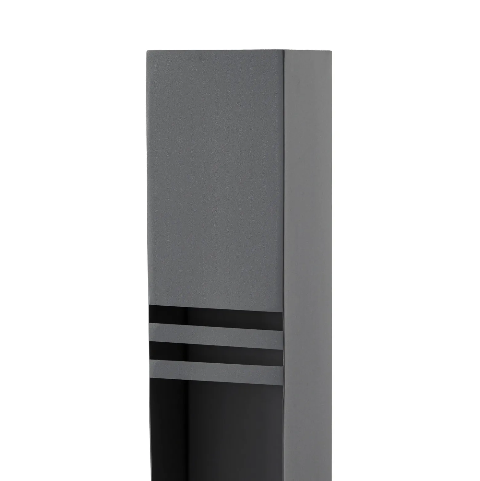 Bolardo luminoso LED Lucande Oxido, antracita, altura 80 cm, IP44