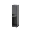 Bolardo luminoso LED Lucande Oxido, antracita, altura 50 cm, IP44