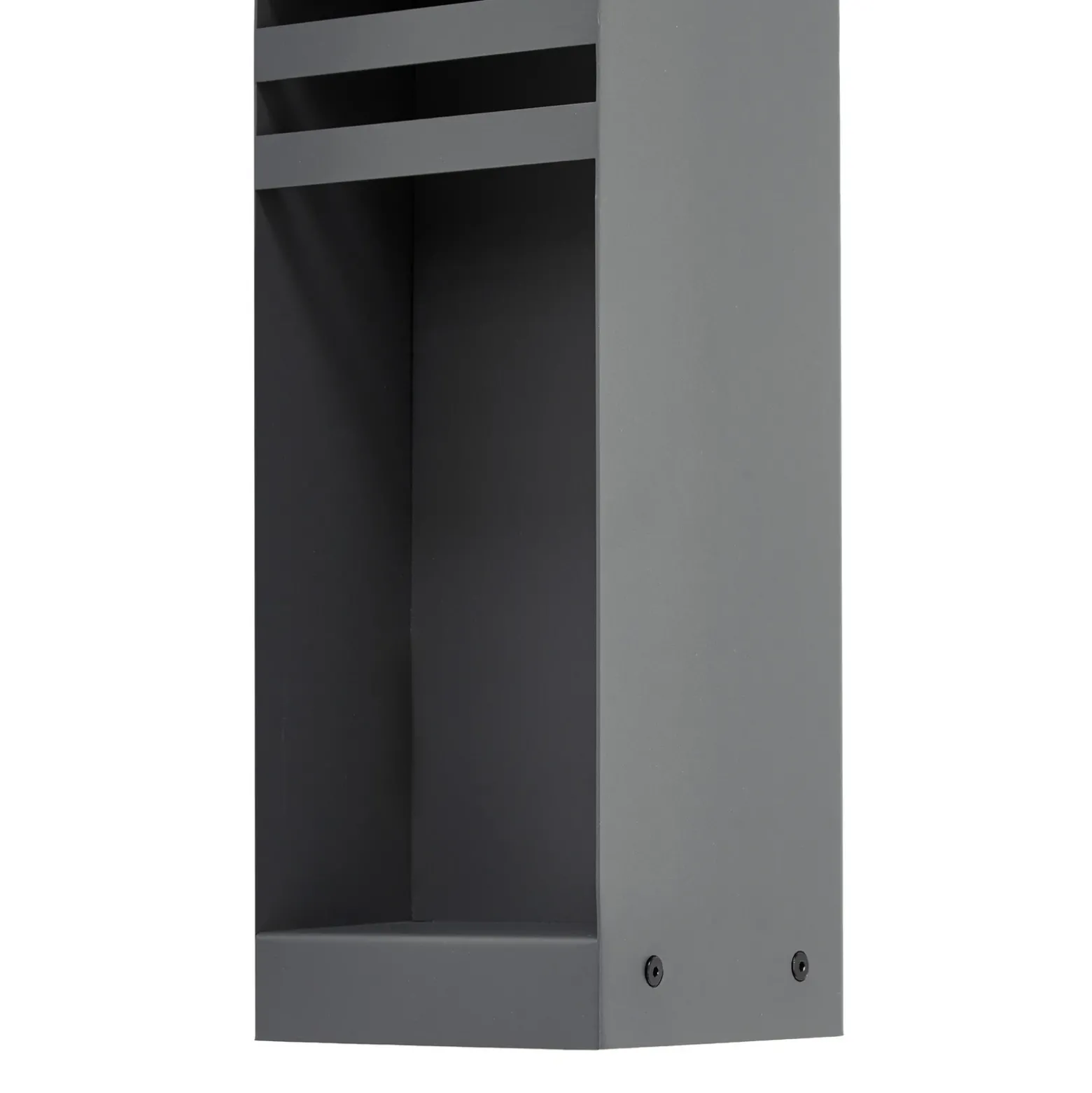 Bolardo luminoso LED Lucande Oxido, antracita, altura 50 cm, IP44