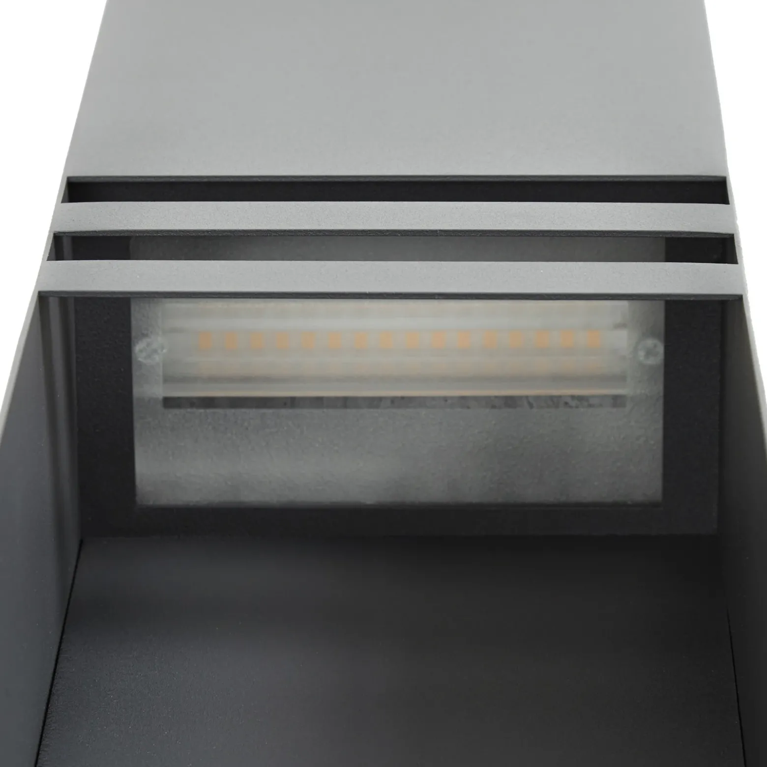 Bolardo luminoso LED Lucande Oxido, antracita, altura 50 cm, IP44