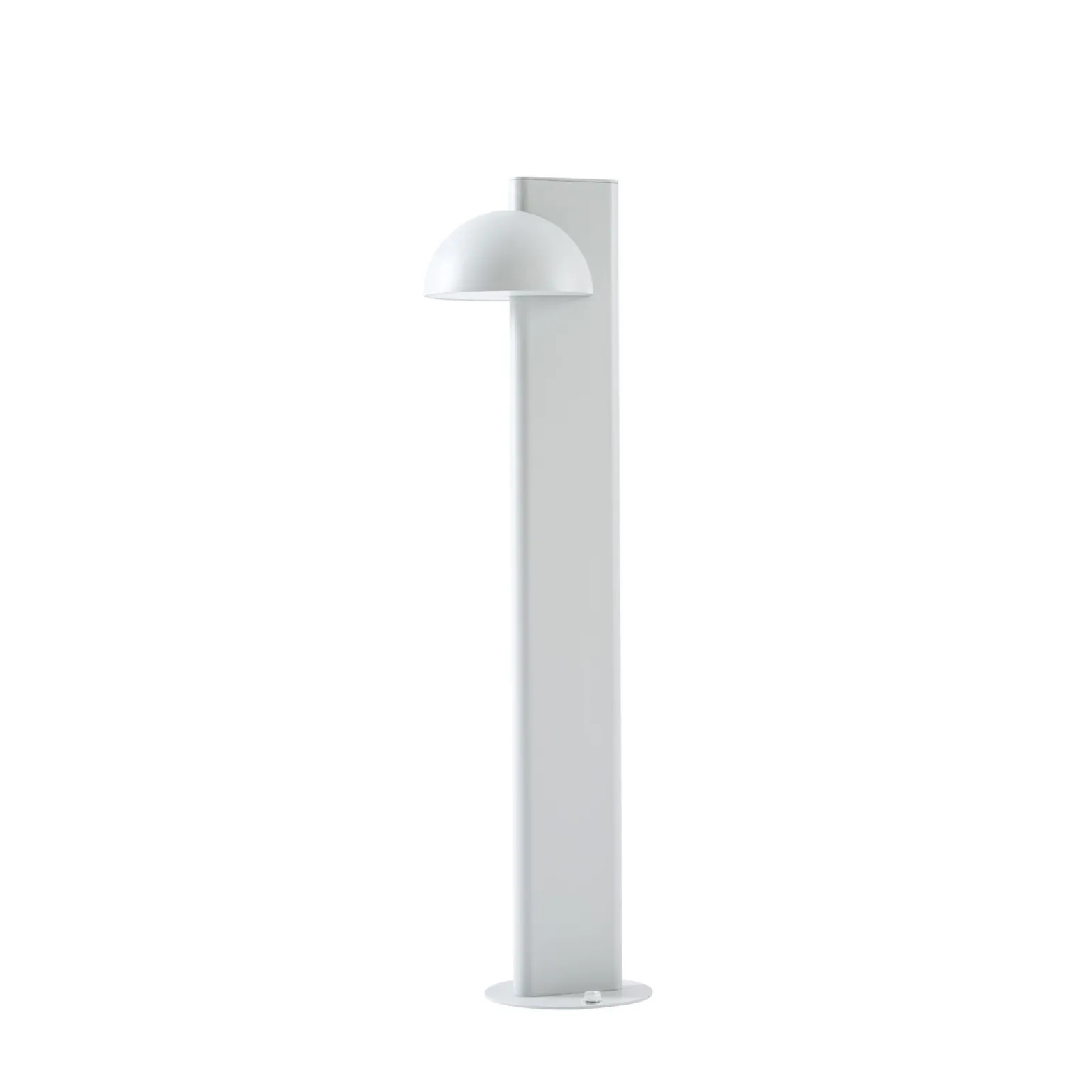 Bolardo luminoso LED Lucande Velira, gris claro, 77 cm, 1 luz, IP44