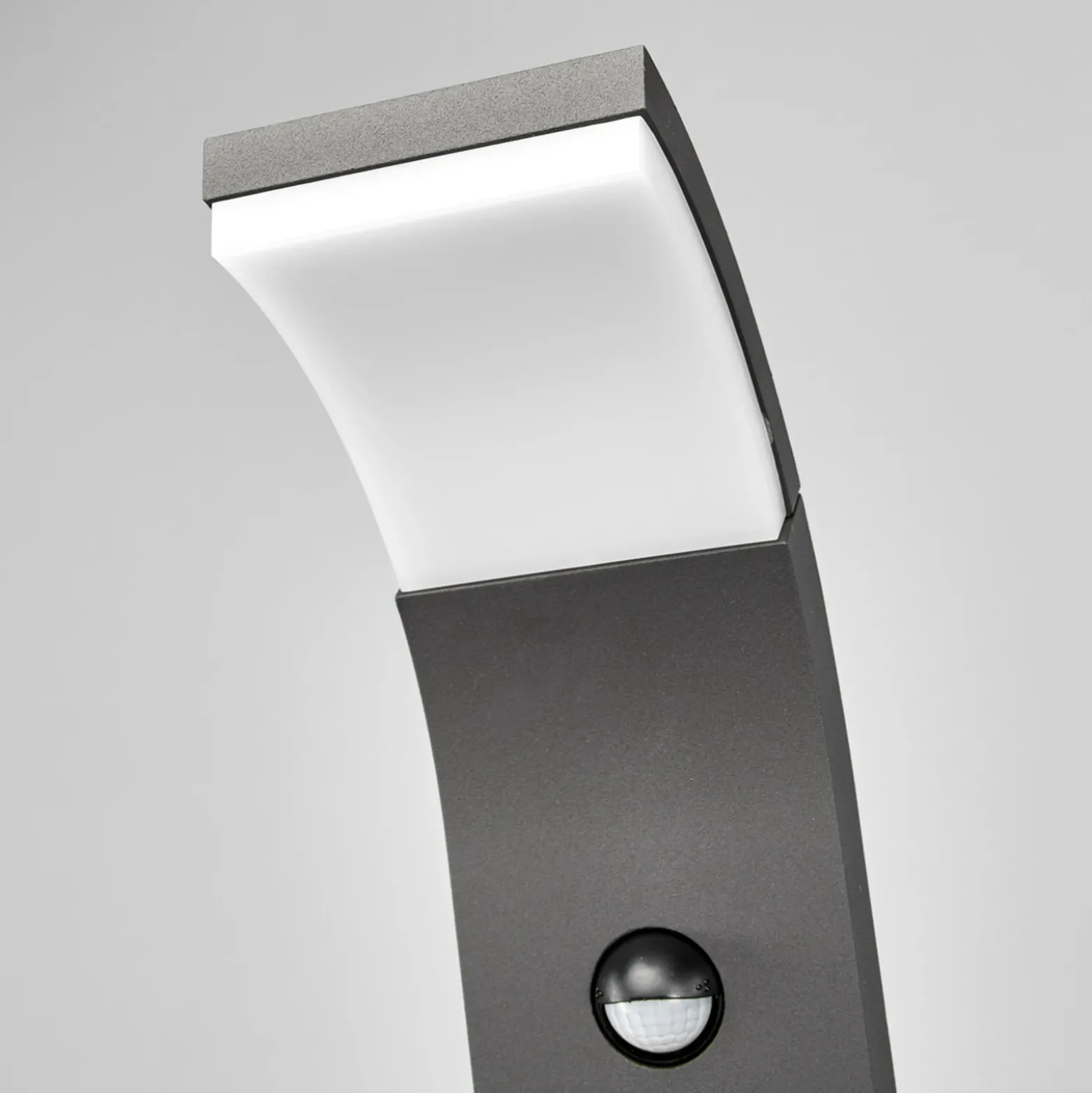 Bolardo luminoso LED Lucande Timm, sensor, 100 cm, antracita, IP54