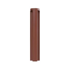 Bolardo luminoso LED Lucande Raiku, color óxido, aluminio, 65 cm