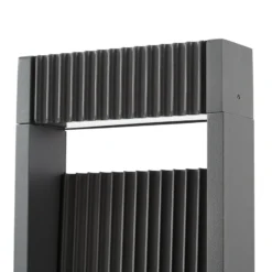 Bolardo luminoso LED Lucande Tavion, 80 cm, antracita, IP65