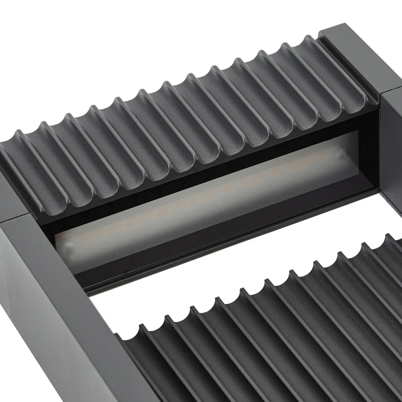Bolardo luminoso LED Lucande Tavion, 80 cm, antracita, IP65