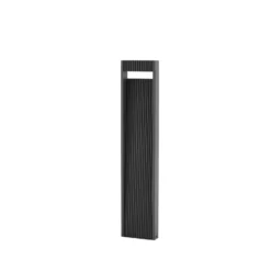 Bolardo luminoso LED Lucande Tavion, 80 cm, antracita, IP65