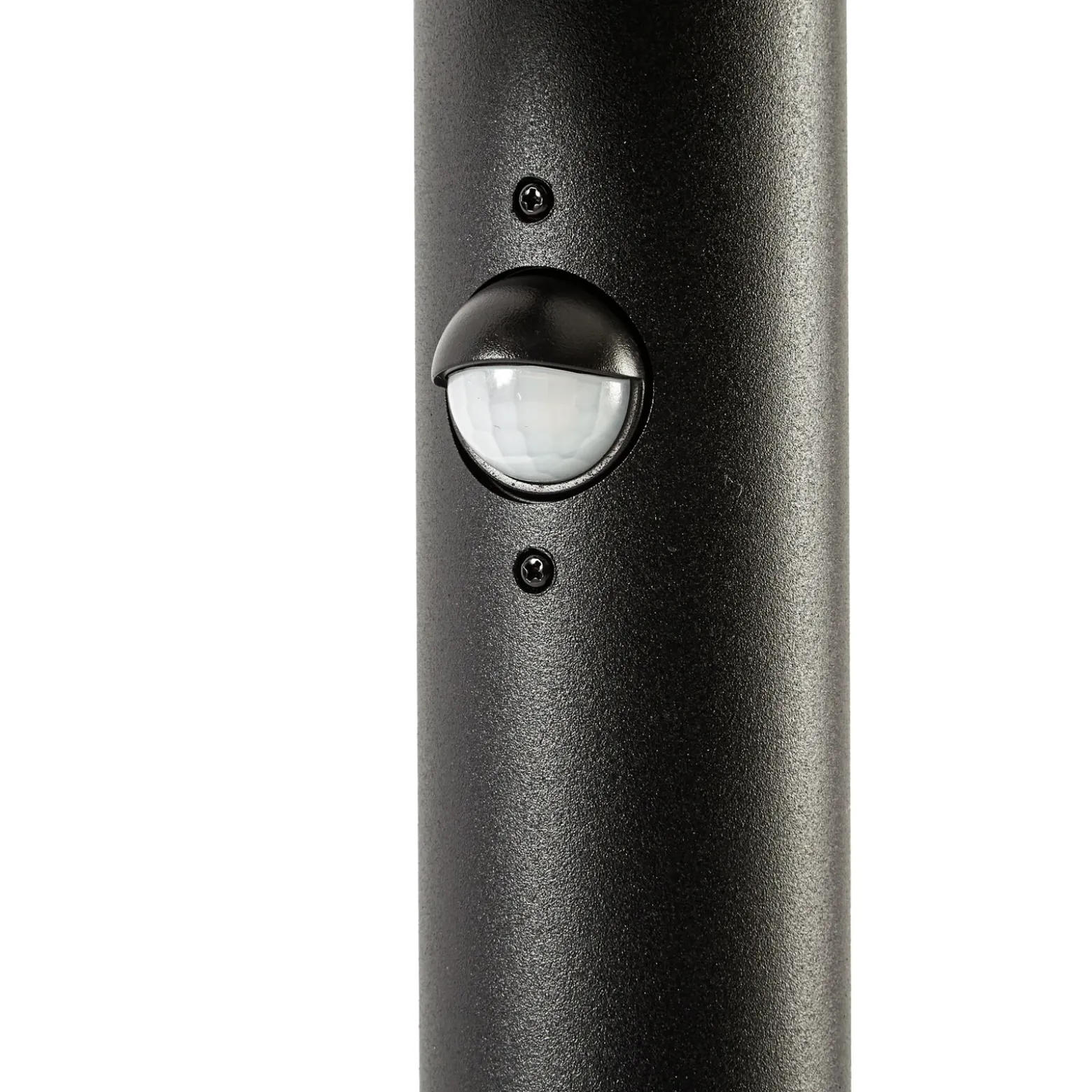 Bolardo luminoso LED Lucande Elune, negro, con sensor, IP44, 77 cm