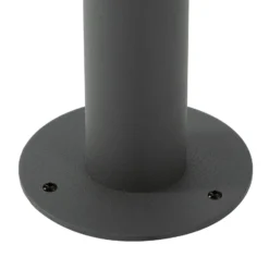 Bolardo luminoso LED Lucande Beelia, antracita, 90 cm, estriado