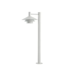 Bolardo luminoso LED Lucande Montaro, 100 cm, blanca