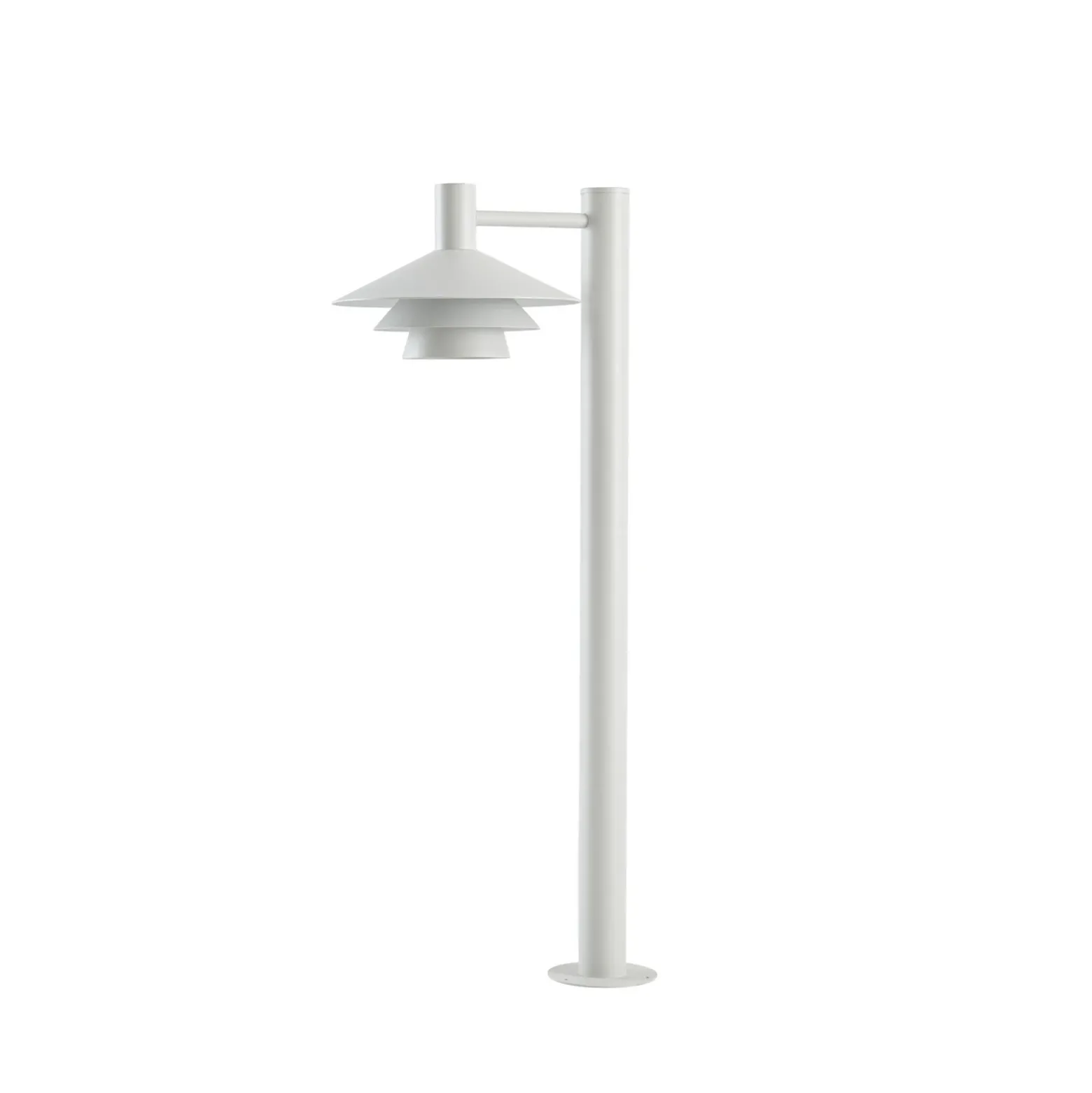 Bolardo luminoso LED Lucande Montaro, 100 cm, blanca
