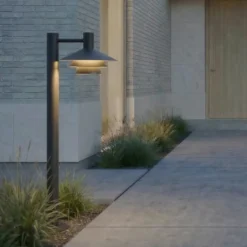 Bolardo luminoso LED Lucande Montaro, 100 cm, antracita