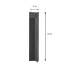 Bolardo luminoso LED Lucande Kaholo, negro mate, 90 cm, IP44